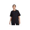Nike Sportswear Logo Graphic Crew Neck Oversized Short Sleeve Drop Shoulder T-Shirt Women Tops Black FD4150-010