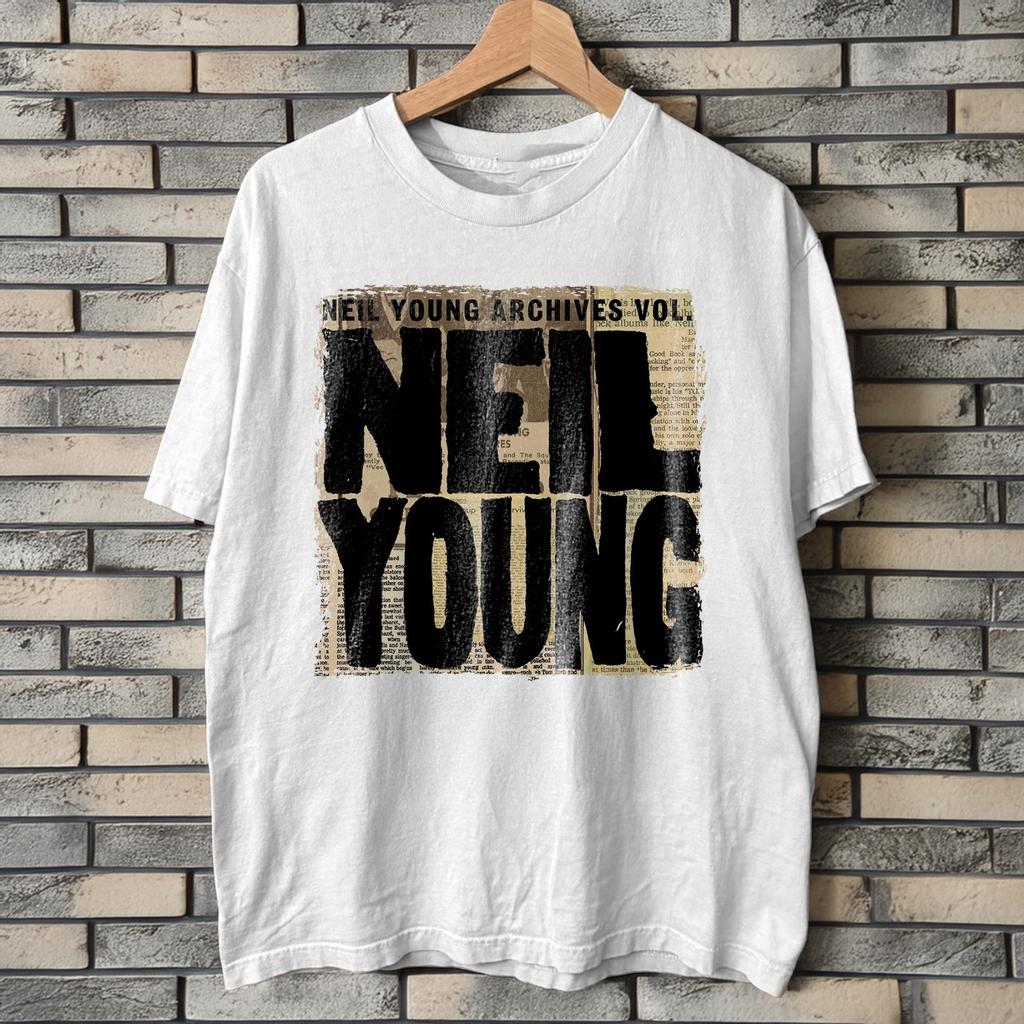 HOT! Neil Young Archives, Vol. I 1963–1972 White Heavy Cotton T-Shirt