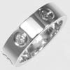 CARTIER love Ring K18 white gold/3P Diamond #5.8(US Size) 8.82g Women Used