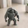 Sturdy Pla Figurine 3D Printed Muscle Turtle Figurine, Muscular Statue, Funny Animal Desktop Ornament Small Tabletop Statue for Fitness Enthusiasts,