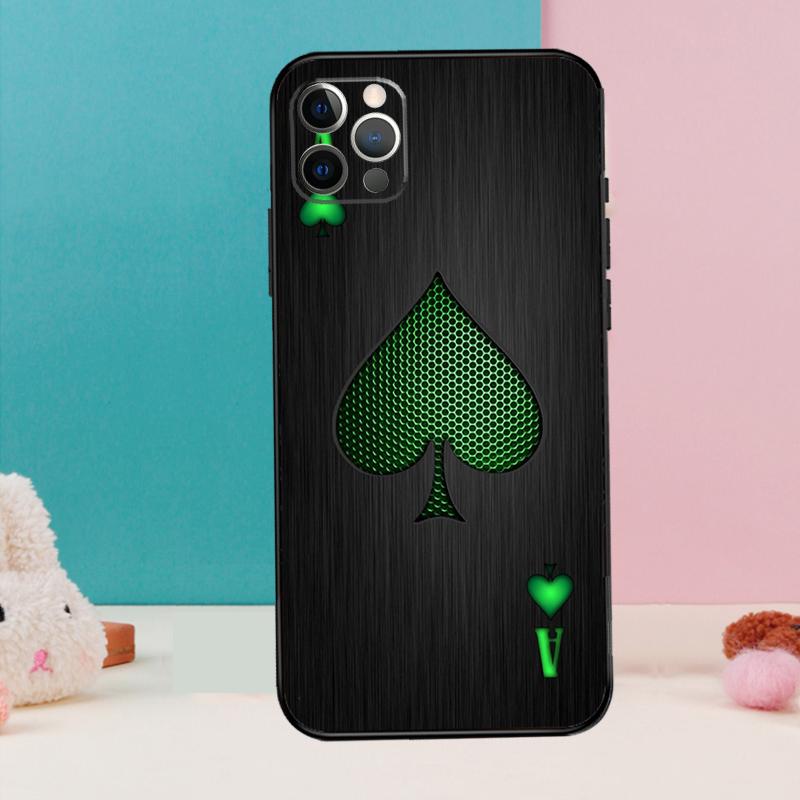 Ace of Spades Phone Case For iPhone 17 Air 16 15 14 13 11 12 Pro Max 12 13 mini 15 16 Plus 16e Cover Coque