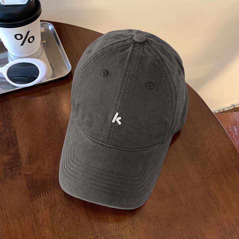 Embroidered Soft Top Baseball Cap Can Be Worn In All Seasons, Wide Brim To Show the Face, Small Sports Cap