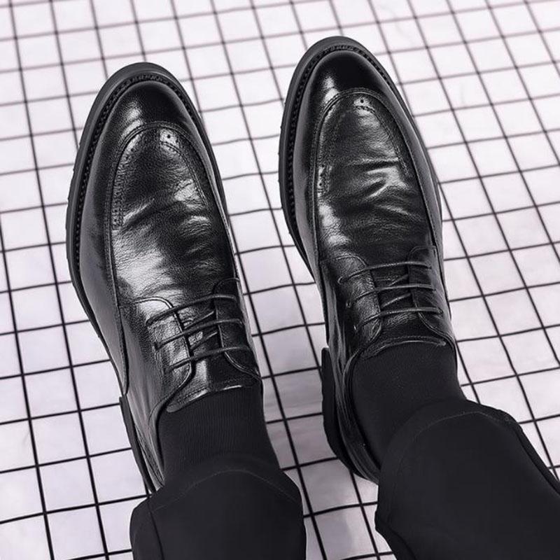 Abendschuhe für Herren, Herrenschuhe aus echtem Leder, formelle Oxfords, Schuhe für Herren, hochwertige Leder-Loafer, Zapatos Hombre