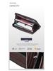 Men's Leather Long Zip Wallet: Multifunctional Card Holder & Large Capacity Clutch with Multi-Card Slots.