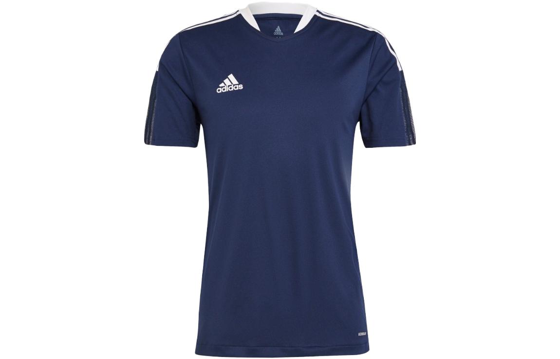 Adidas Soccer Jerseys Men s Navy Blue Moderate Straight Fit GM7585 A/L