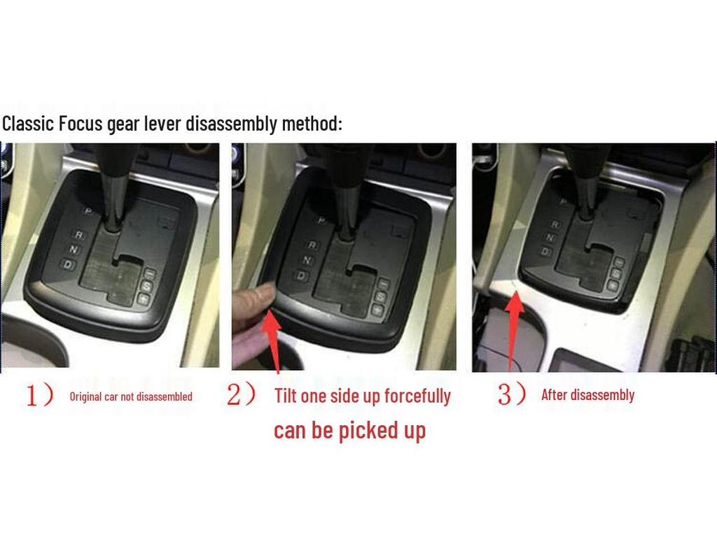 09-14 Focus Carbon Fiber Gear Shift Console Sticker