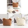 Plush Bear Makeup Bag With Zipper For Travel And Home Storage