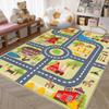 Tappetino da gioco per bambini Autostrada Città Simulazione Traffico Area Gioco Tappeto per Casa Soggiorno Camera da Letto Divano Bambini Tappetino Antiscivolo