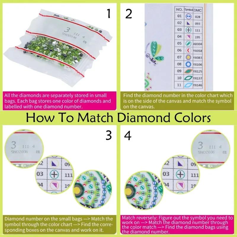 New 5D DIY Diamond Painting Dream Catcher Wind Chimes Crystal Pendant Hanging Ornament DIY Craft Mosaic Kit Home Wall Door Decor