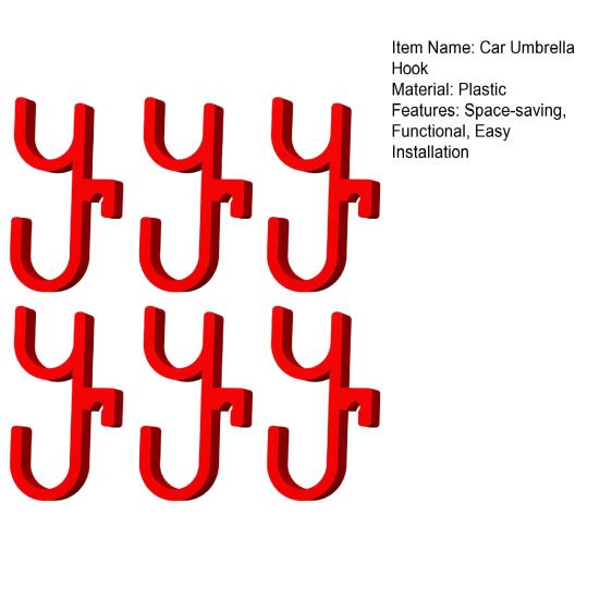 Car Umbrella Hooks Car Seat Back Umbrella Holder Stable Easy Installation Trunk Umbrella Organizer Save Interior Space for Most Cars