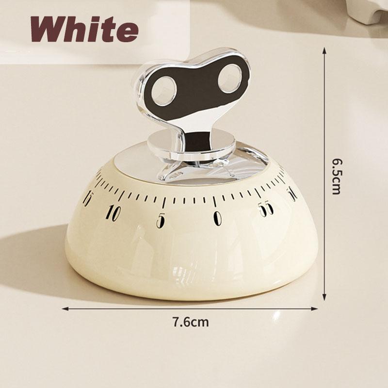 

Mechanical Alarm Clock Magnetic Kitchen Timer Plastic Timer Baking Reminder For Time Baking Countdown Special Alarm Clock белый