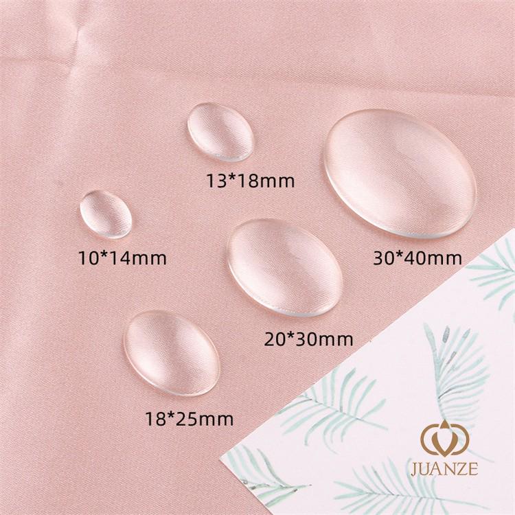 

Набор для самостоятельного изготовления украшений: Сделанные вручную овальные стеклянные наклейки и эпоксидные цветы-самоцветы