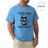 Unisex Unisex Cartoon TShirt Summer Harajuku Funny Cat Coffee Print Tees Streetwear Clothes Touch My Coffee Sarcastic Gift Y2K Top