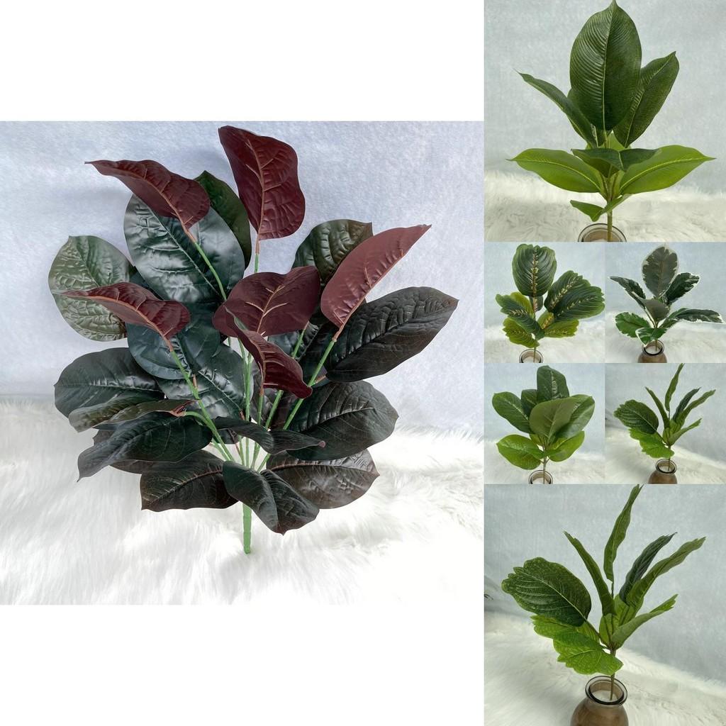 Replica Green Plant With 26 Leaves For Event Decoration And Photography Backdrops
