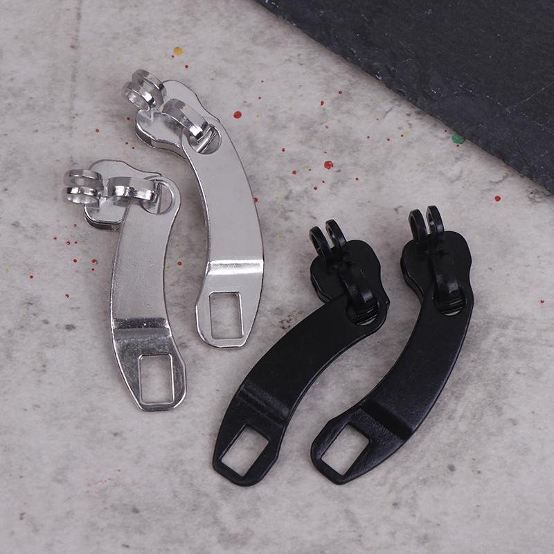 5 par 8# główka zamka z otworem na kłódkę do ubrań DIY, walizki, plecaka, ściągacz do zamka, zestaw naprawczy, materiał do szycia DIY
