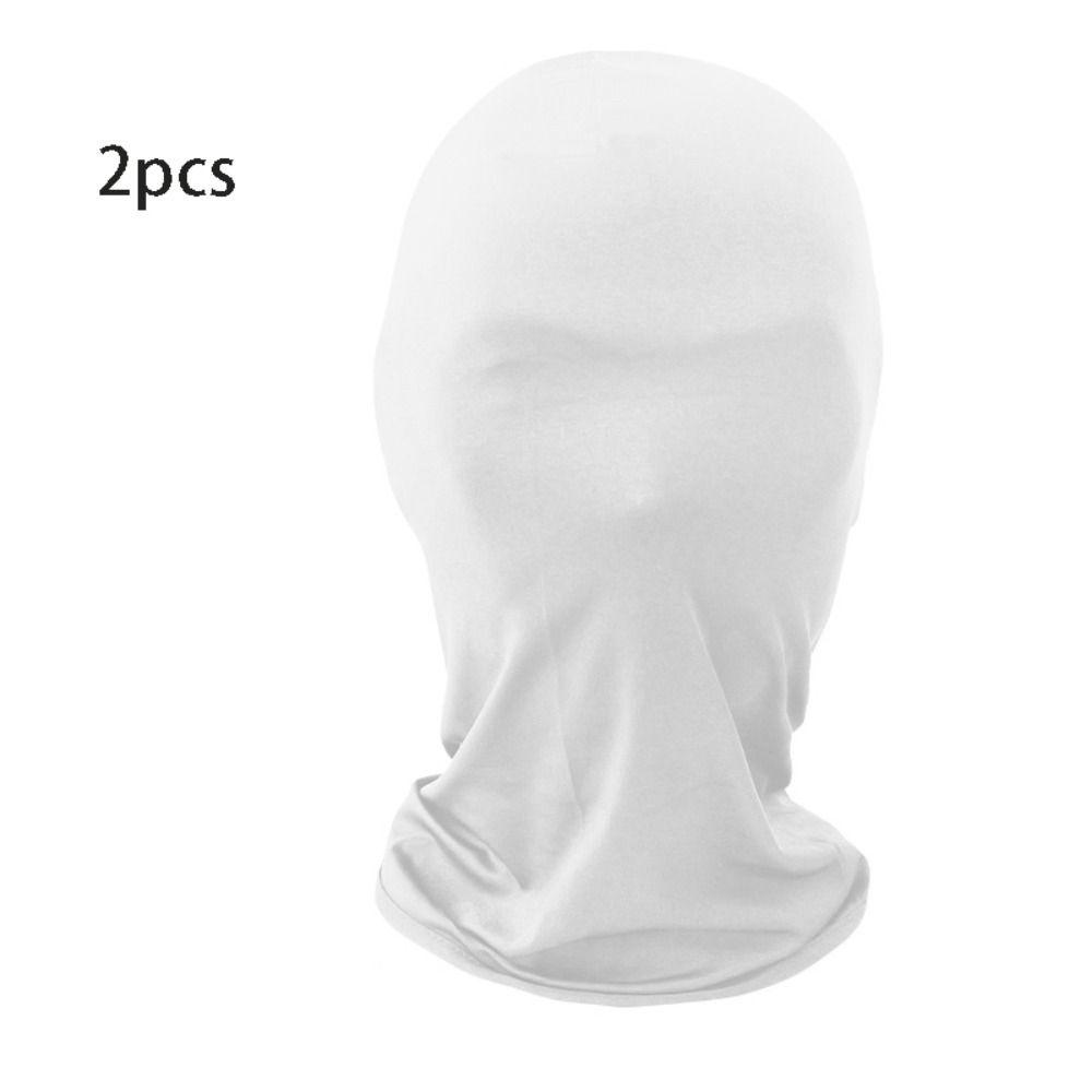 2pcs Black Cosplay Full Mask Breathable Cosplay Head Cover New Hood Cosplay Prop