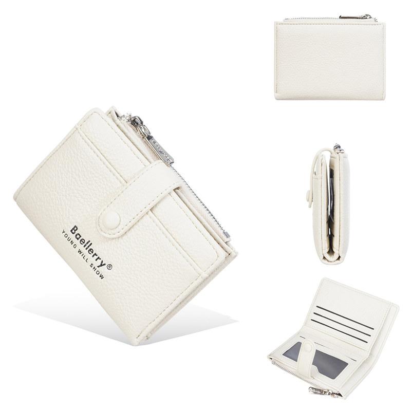 Baellerry Women Fashion Hasp Bi-fold Wallets Classic Design Coin Purse