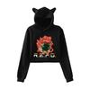 Streetwear Women Sexy R.E.P.O Print Cropped Sweatshirts Oversize Loose Harajuku Pullovers Korean Casual Tops