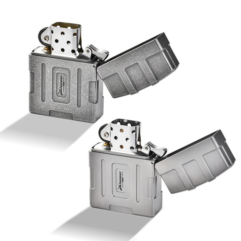 New Popular Titanium Alloy Lighter Convenient Flip Cover Cigarette Lighter Durable Men's Gift Cigarette Accessories