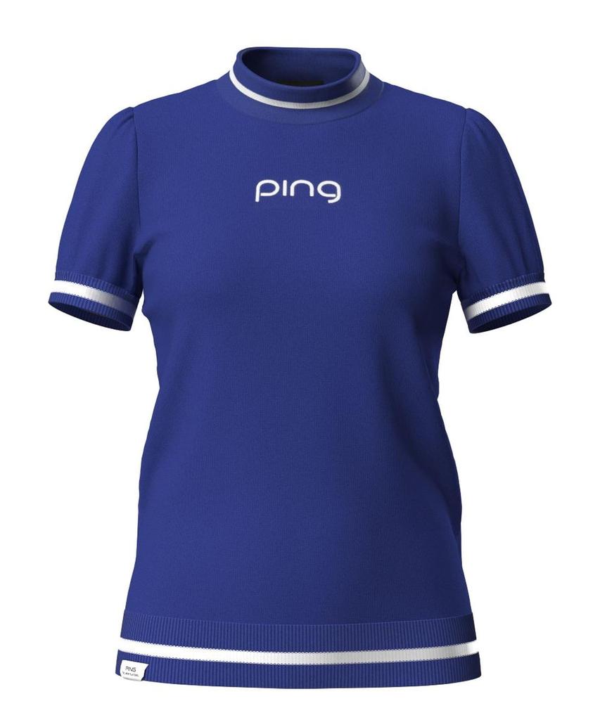 Ping Apparel Short Sleeve High Neck Sweater Quick UV Golf LL Women's (Moisture Wicking, Drying, Protection) / / 622-4272800 110_Blue