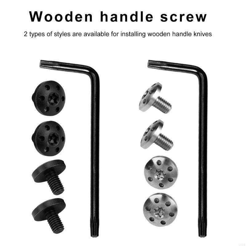 4Piece Stainless Steel Grips Screw Customize for 92FS M9 Enthusiasts
