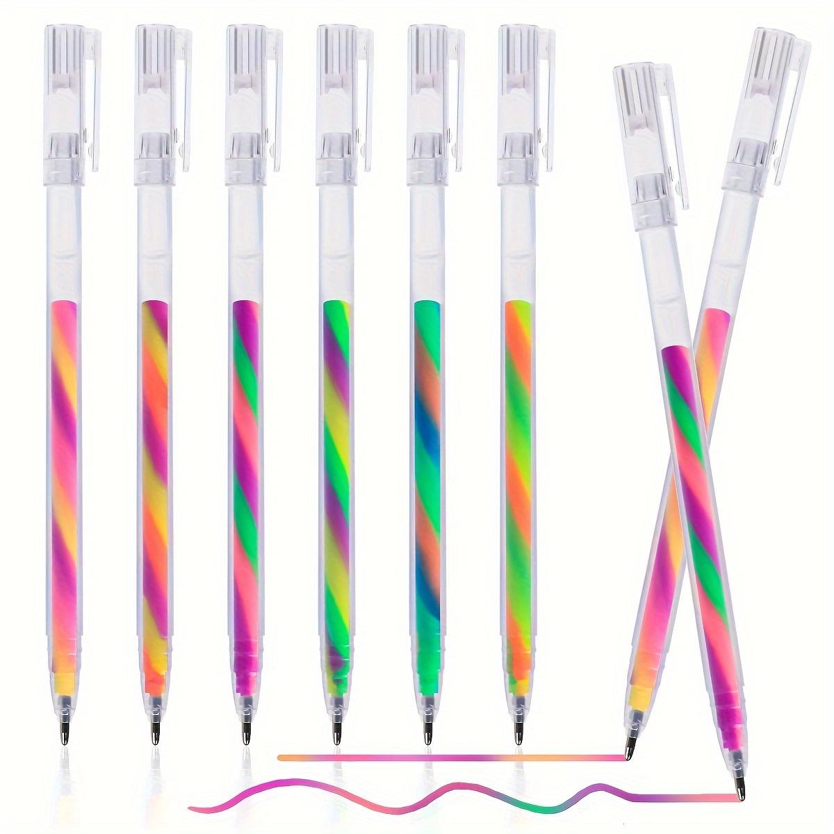 

Набор из 6 гелевых ручек-хайлайтеров с глиттером - 1,2 мм, яркие цвета, плавное письмо, идеально подходит для журналов, поделок своими руками, поздравительных открыток,