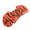 Wood Club Head Cover Cartoon Tiger Water Proof PU Club Headcover with Plush Lining Elastic Band