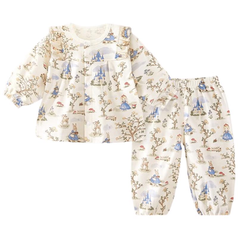 Baby Pure Cotton Princess Long-Sleeve & Pants Set 80