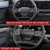 Carbon Fiber Texture ABS Steering Wheel Stickers for Kia EV9 2023-2024