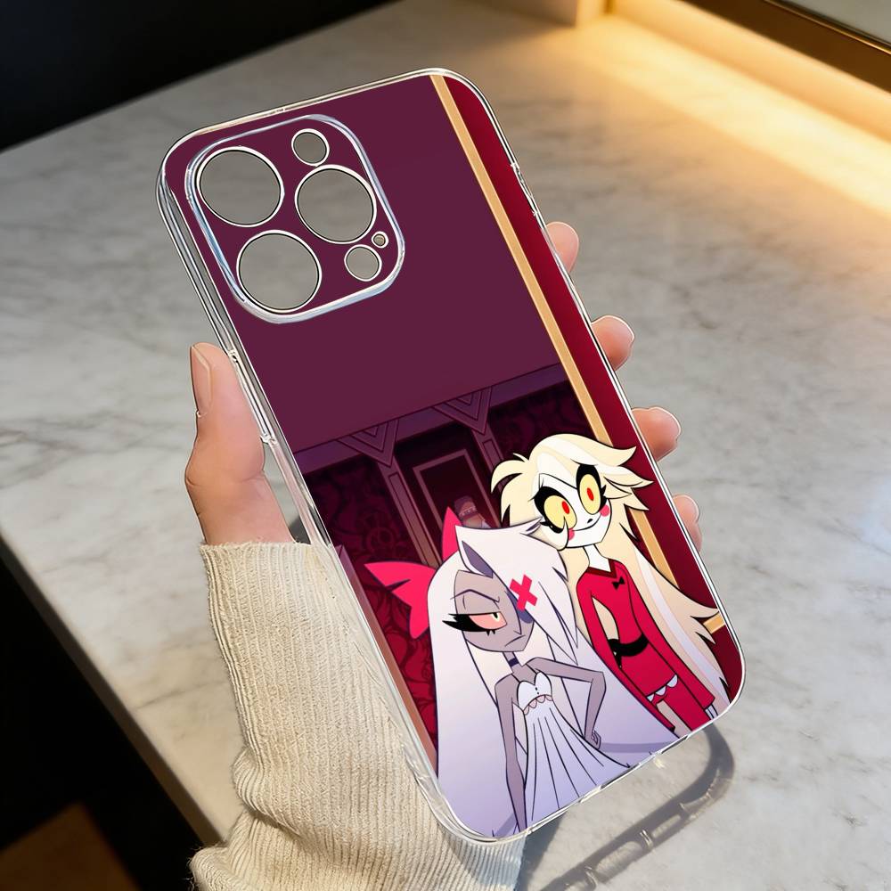 H-hazbin hotel V-veggie Чехол для телефона Прозрачный Силиконовый Мягкий Для iPhone 17 16 15 14 13 12 11 Mini Pro Max Plus iPhone16e