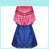 Elegancka Niebieska Sukienka Cosplay Elzy z Krainy Lodu S-4XL Dla Dorosłych Kostium Halloweenowy Imprezowy