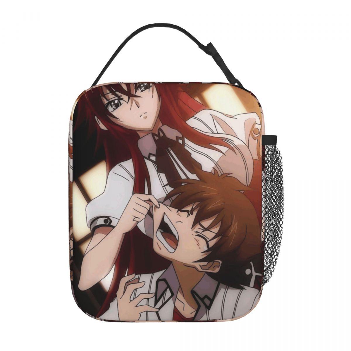 High School DxD Rias Gremory Insulated Lunch Bags Food Bag Portable Thermal Cooler Lunch Box For Work One Size