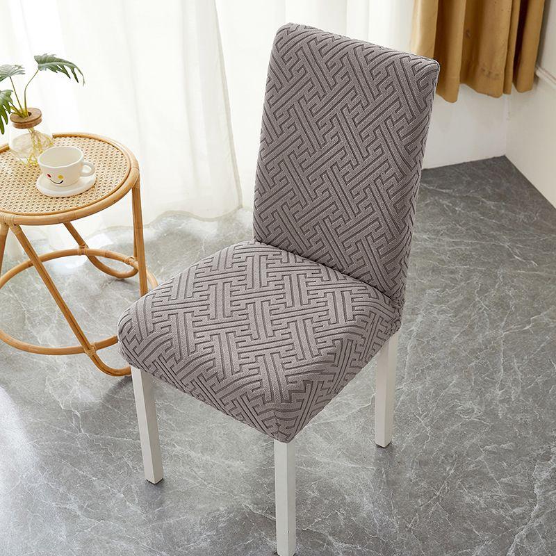 Jacquard Dining Chair Cover Stretch Anti-dirty Chair Covers Home Decor Kitchen Seat Slipcover for Banquet Party Wedding
