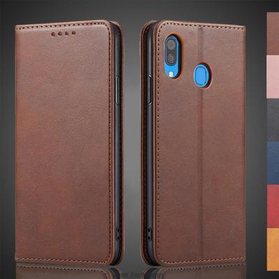 Magnetic Attraction Leather Case for Samsung Galaxy A20 / Galaxy A30 Holster Flip Cover Case Wallet Phone Bags Fundas Coque