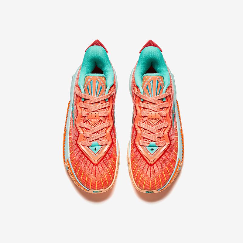 Anta Kids KAI 2 Kyrie 2 Professional Basketball Shoes Kids Basketball Shoes Orange Purple 312531111C-6