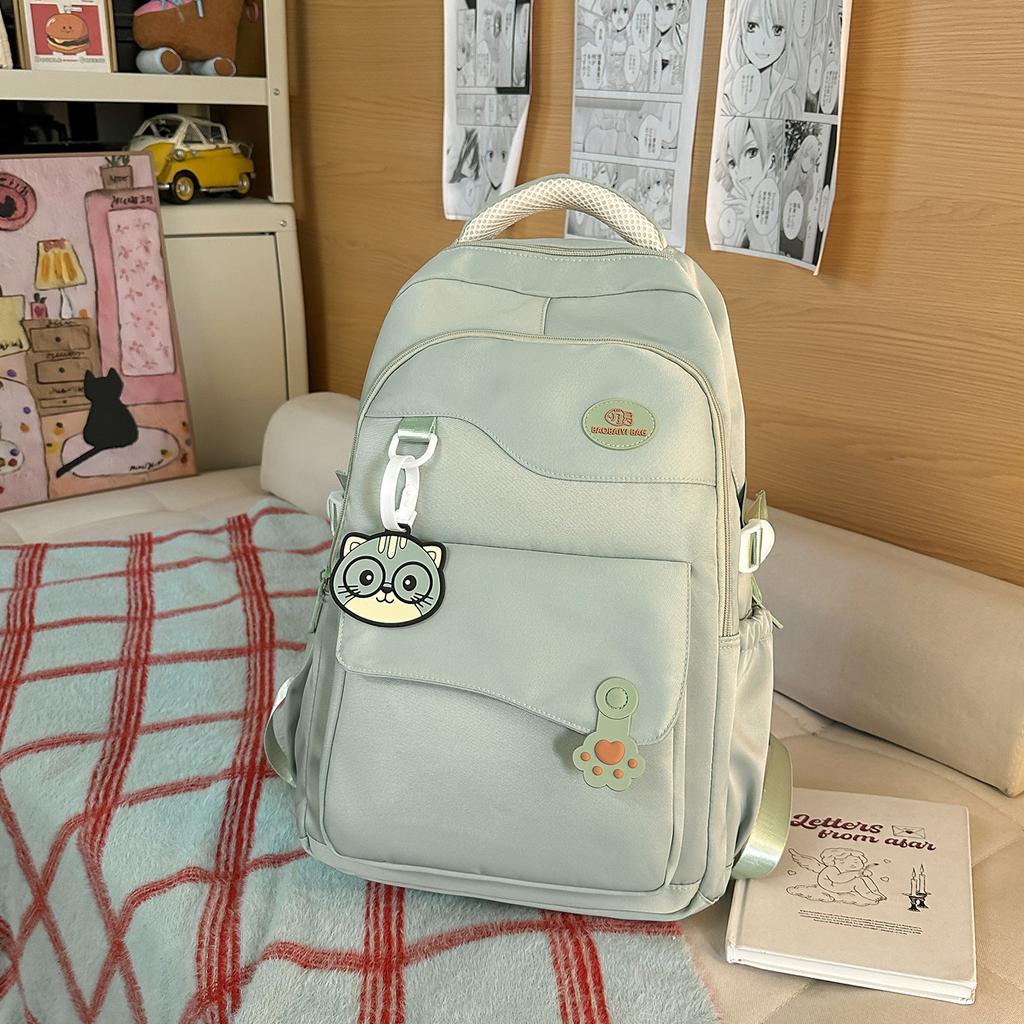 Schoolbag1011 new student schoolbag junior high school high school campus student backpack cute cartoon large capacity load reduction backpack