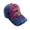 Baseball Cap Flag Embroidery 250Th Anniversary Of The Founding Of The United States Hat Washed Embroidery Sunshade Cap