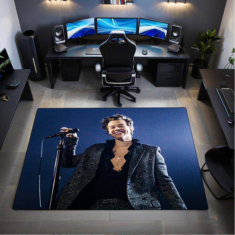 1Pc Harry Styles Print Rug - home decoration Carpet For Living Room Bedroom Flooring Computer Chair Area Rug
