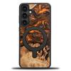 Bewood Unique Case for Samsung Galaxy S25 Plus - Orange with MagSafe