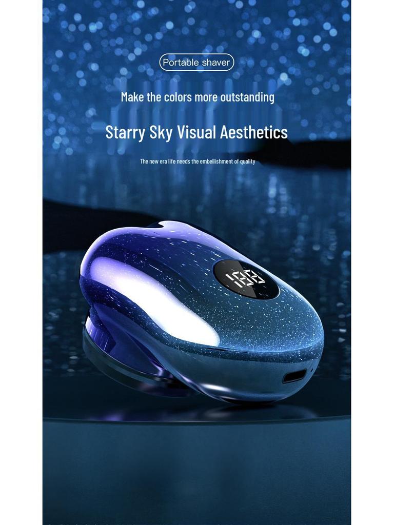 Mini Waschbarer Elektrorasierer - USB Wiederaufladbarer Tragbarer Reiserasierer für Männer