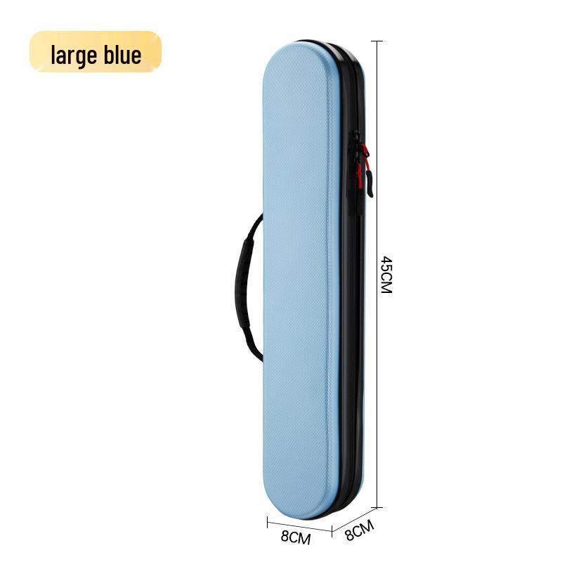 Compact Hard-Shell Fishing Rod Bag - Portable, Small 45cm for Simple Wild Fishing