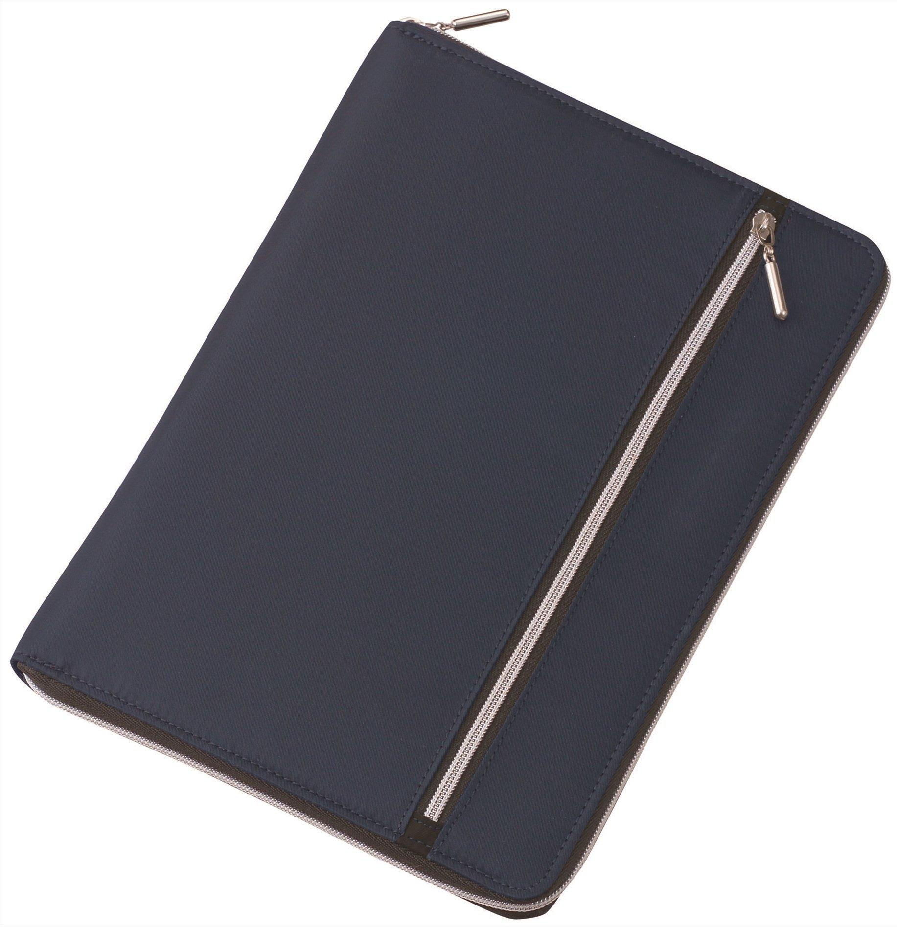 

Raymay Fujii Multi-Cover Notebook Cover, Nilon, Double Zipper, B5, Navy, CN202K