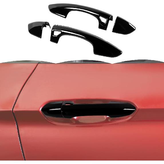

RT-TCZ Door Handle Cover Trim Decoration Exterior Accessories for Ford Mustang 2015-2023 (Black Carbon Fiber) чёрный
