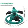 360 Degree Automatic Rotating Sprinkler Nozzle Water Spray Garden Lawn Irrigation Supplies