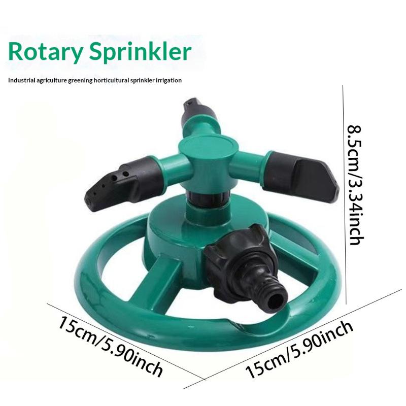 360 Degree Automatic Rotating Sprinkler Nozzle Water Spray Garden Lawn Irrigation Supplies