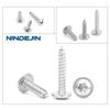 20-50 Stück Torx Rundkopf mit Bund Selbstschneidende Schraube Edelstahl 304 M2.6 M3 M4 M5 M6 Sechslochs Stern Holzschraube
