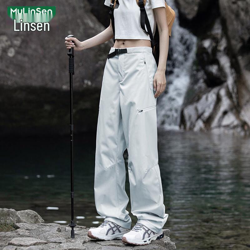 MULINSEN Women s Outdoor Windproof Waterproof Hiking Cargo Pants 2XL