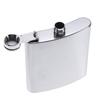 7oz Silver Portable 304 Stainless Steel Flagon Whiskey Vodka Wine Pot Hip Flask Set Alcohol Drinking Funnel Cup Set