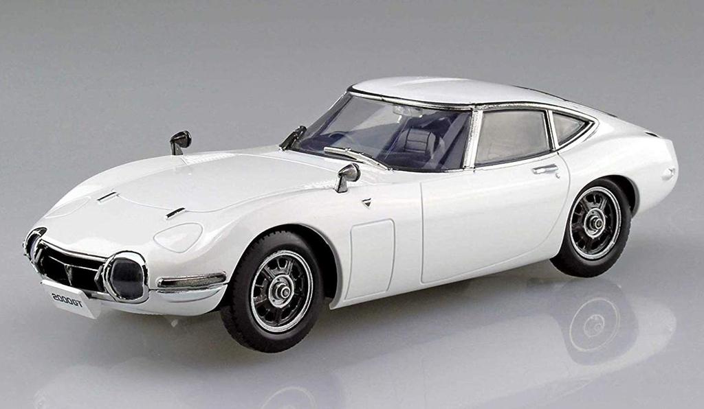 Aoshima Bunka Kyozai Seria The Snap Kit Toyota 2000GT Pegasus White Model Plastikowy 05A 1/32 Wstępnie Kolorowany