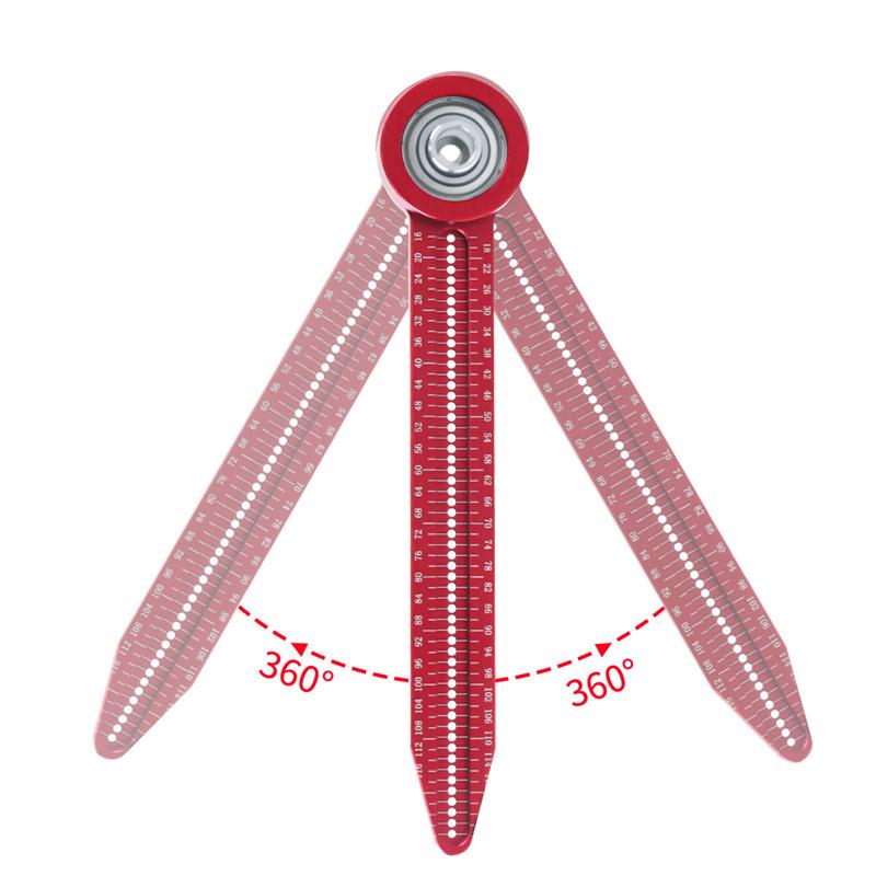 1pc Woodworking Drawing Compass Circular Drawing Tool Hole Ruler High Precision Carpentry Scribe Gauges Marking Measurement Tool